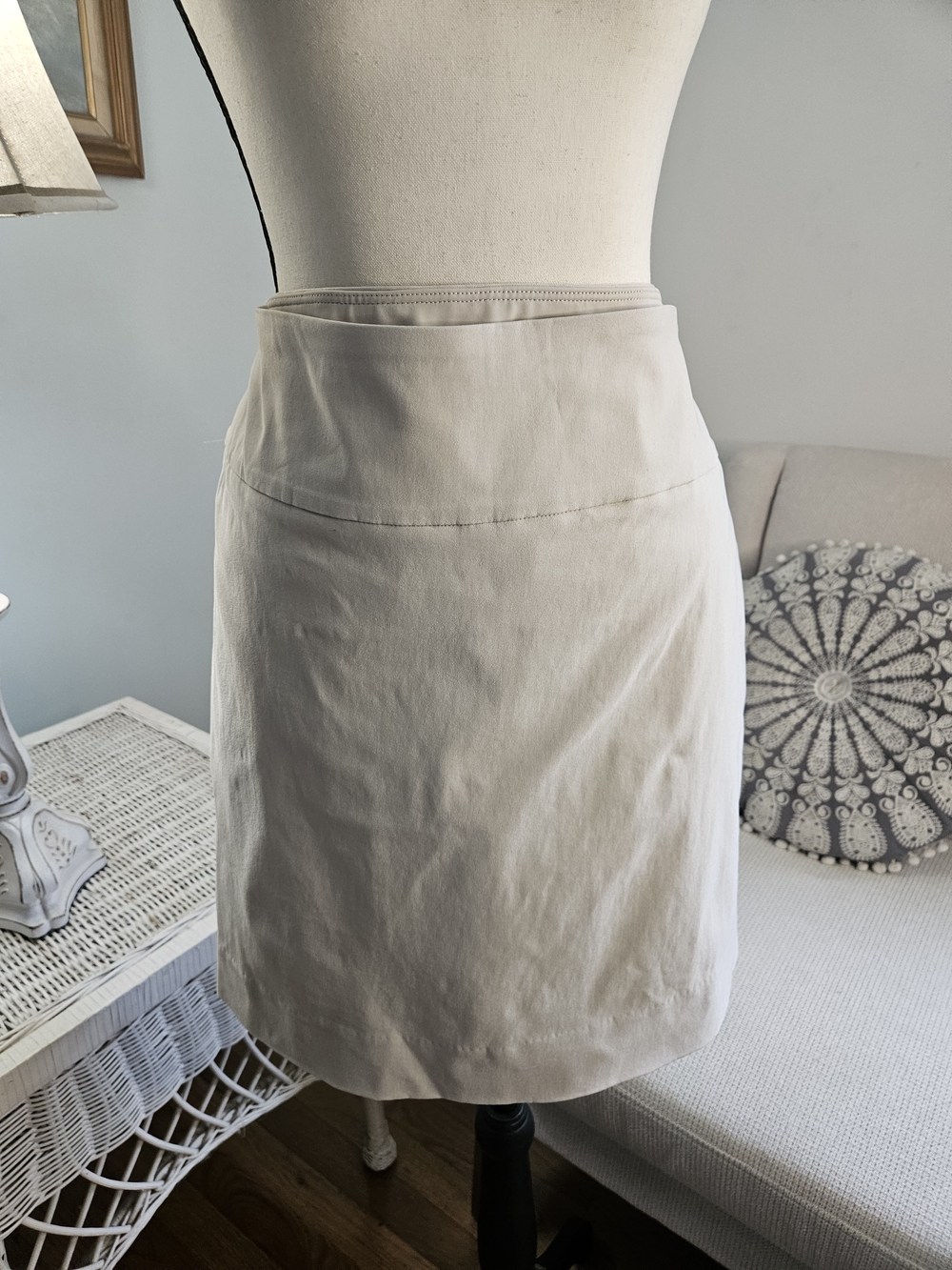 Women's Cream Skort with Clean Waistband